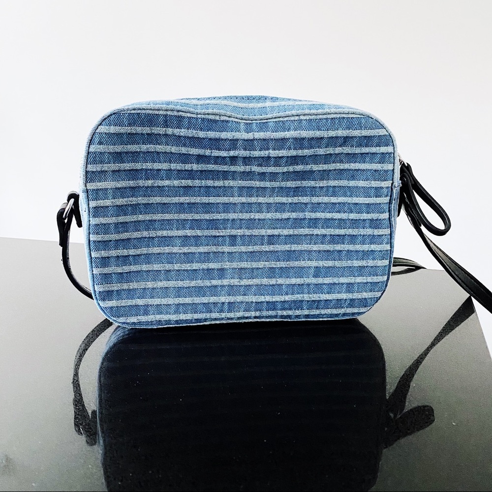 Guess Laken Striped Denim bag - Picture 3 of 5